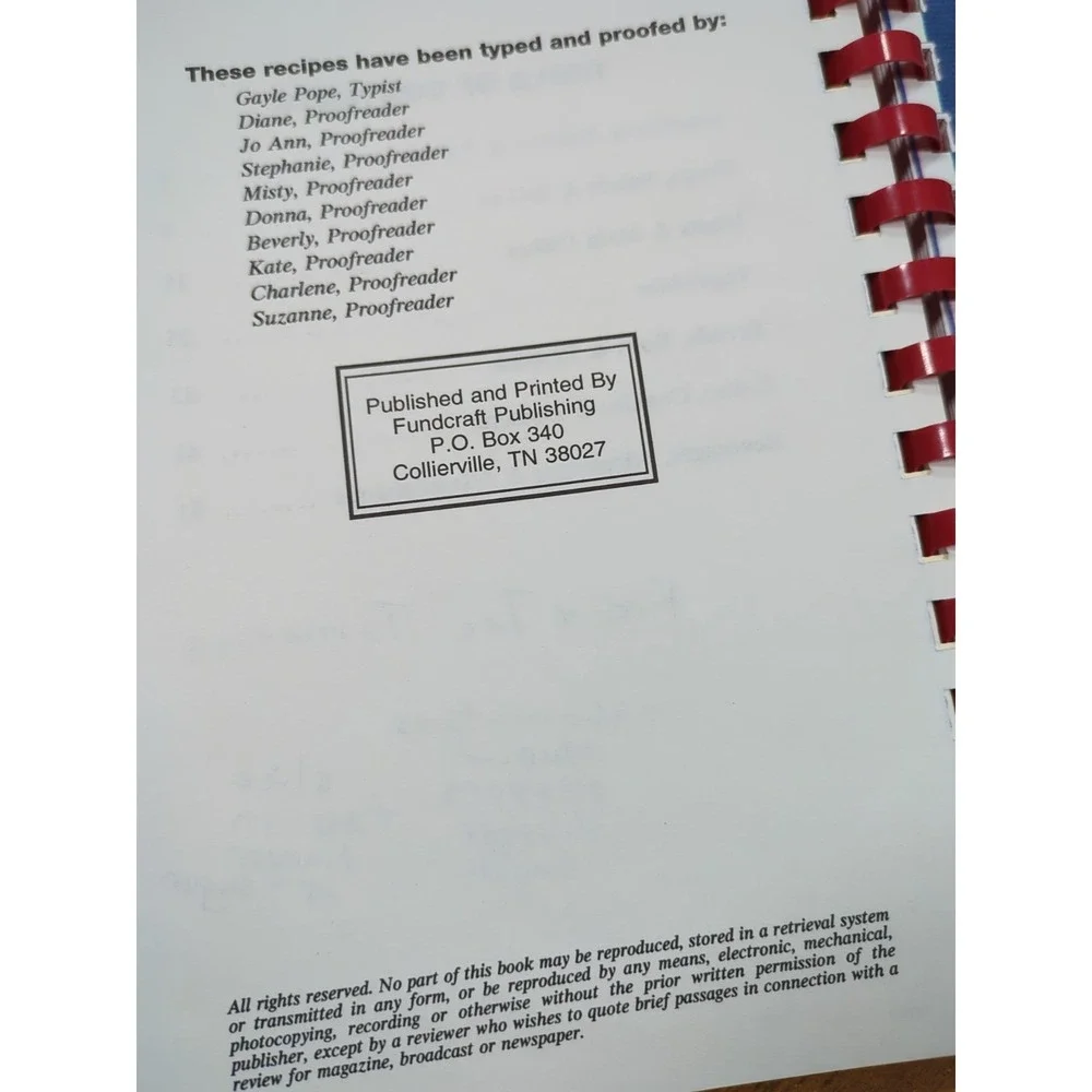 2001 Cooking With Friends Recipes Burnette Chapel Church Of Christ Antioch, TN‎